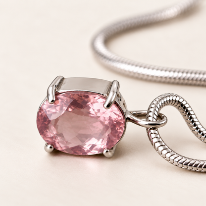 Colar Princesa Quartzo Rosa